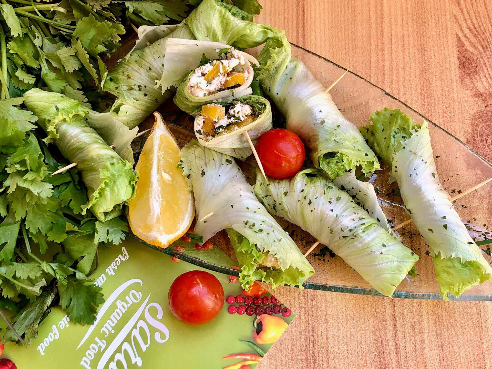 Goat-Cheese Lettuce Wraps