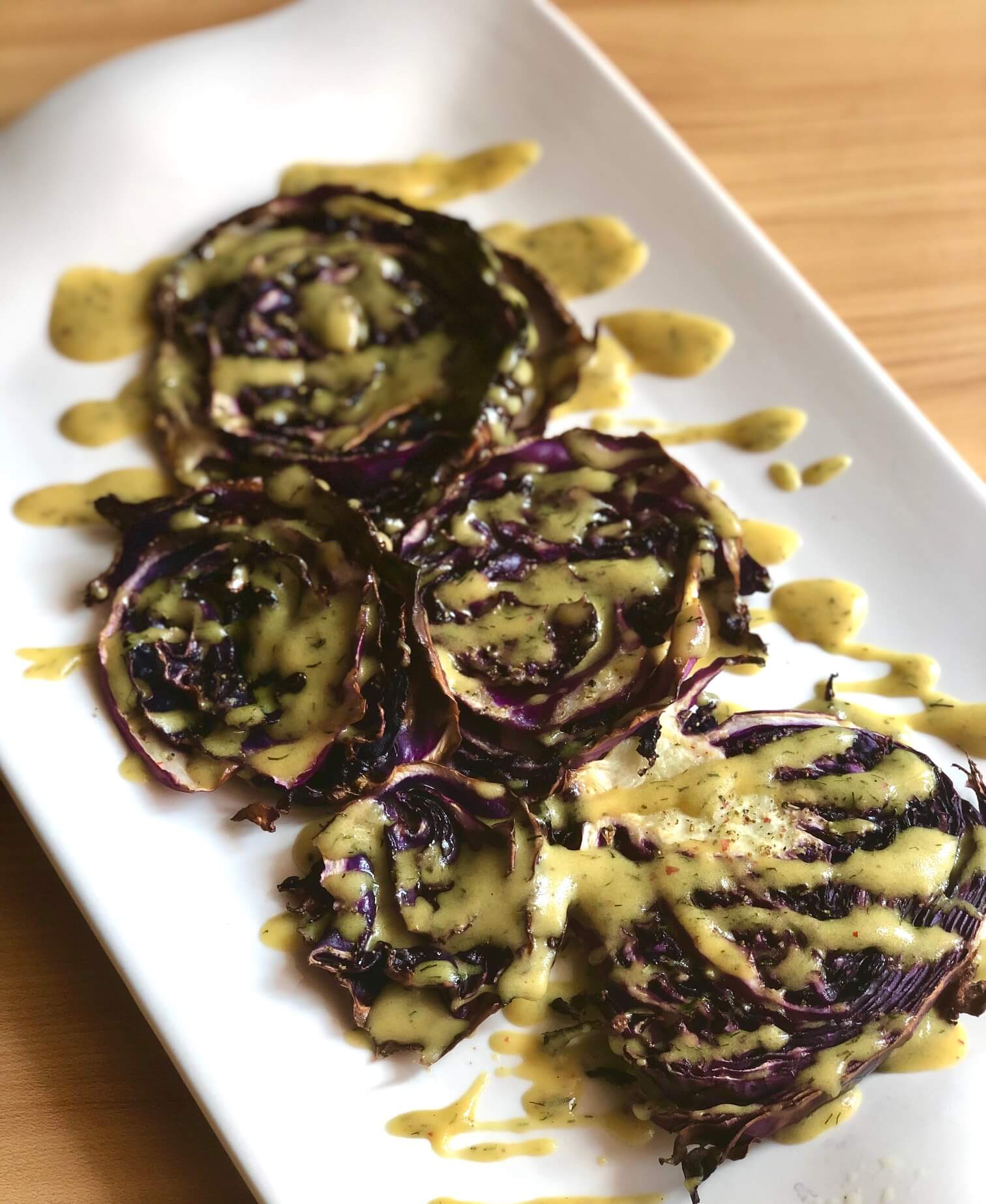 Baked Red Cabbage Steaks
