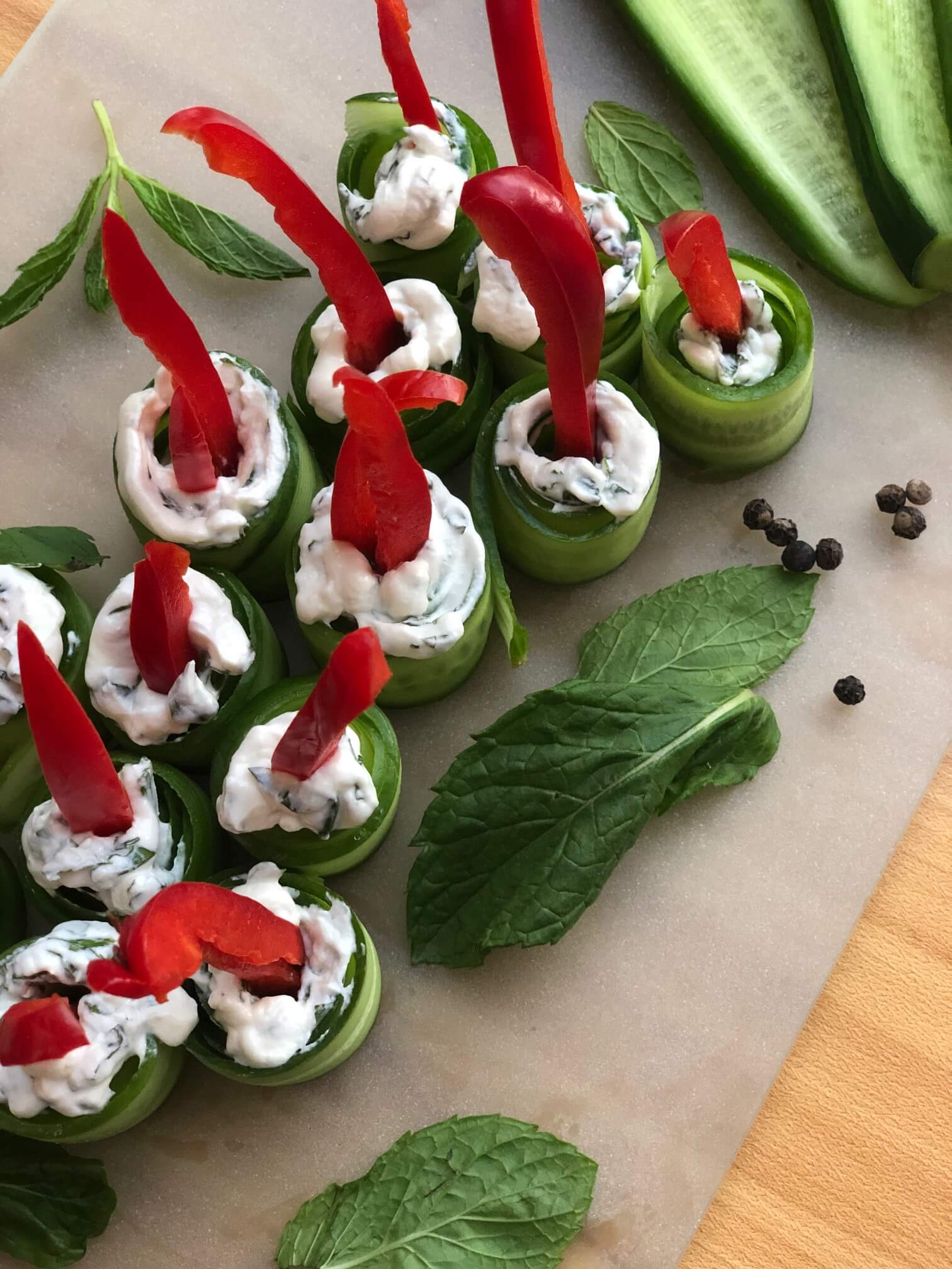 Spring Cucumber Rollups