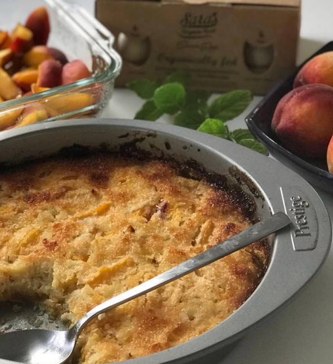 Peach Cobbler￼