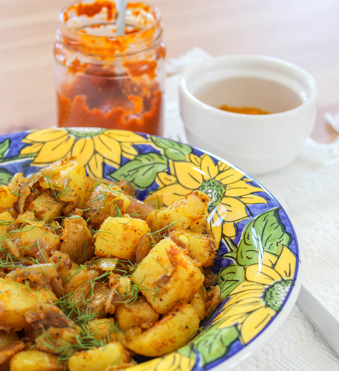 Crispy Tumeric Potatoes